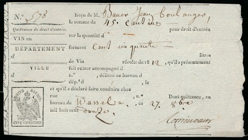 Steuerquittung napoleon - steuerquittung,