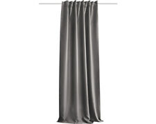 Vorhang mit Universalband Akustik grau 135 x 245 cm