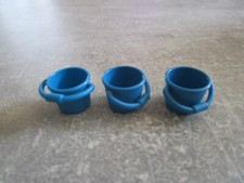 Playmobil  3 Eimer in blau (alte Version) wie Foto