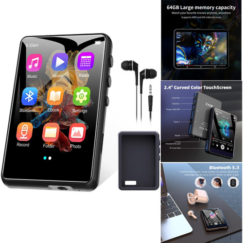 Mp3 player 64gb - bluetooth, 5.3