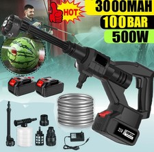 100Bar Akku Hochdruckreiniger Kabellos Auto Wasser Druckreiniger Spritzpistole