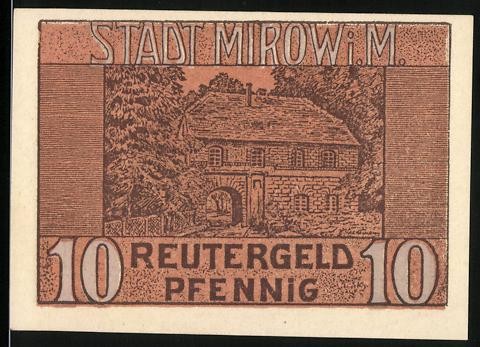 Notgeld mirow 10 - mirow, i.m.,