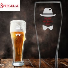 Weizenbierglas mit Gravur