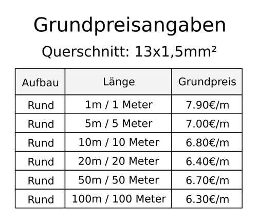 100m flryy fahrzeugleitung - 1-100m,