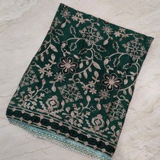 Klassischer indischer Braut Dupatta Kaschmir Aari Stickerei Schal Schleier...