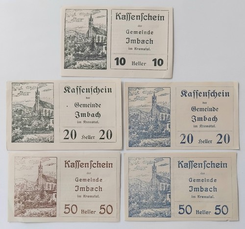 Notgeldscheine der gemeinde - notgeldscheine,