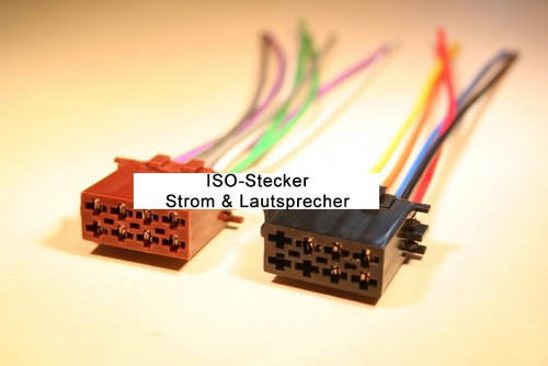Standard iso stecker - strom, und