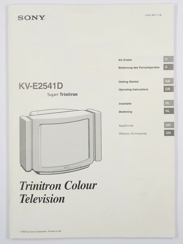 Bedienungsanleitung für sony - bedienungsanleitung,