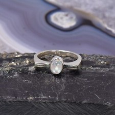 Mondstein Ring, 925er Silber