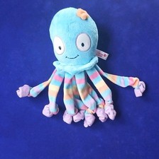 Krake Nici blau mit bunten Fangarmen Kuscheltier Stofftier 