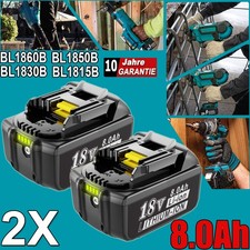 2x Original 8,0Ah Akku für