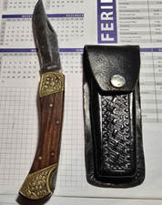 Jagdmesser Fahrtenmesser  in lederner Tasche alt