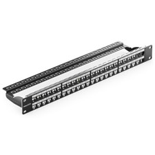 deleyCON 48 Port Patchpanel Modular Keystone Module CAT LAN Netzwerk Patchfeld