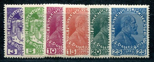 Liechtenstein 1917 - 1917, 4-9