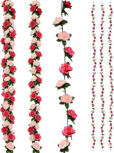 Künstliche rosen girlande - rosen,