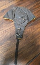 Antike Fliegerkappe Pilotenmütze hochwertig Unikat Oldt - Militär