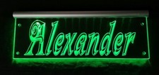 Alexandra LED Namensschild oder dein Name LKW Truckerschild personalisiert Alexa