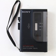 Tragbarer Kassetten Recorder Cassette Walkman Sony TCM-73 Schwarz Defekt