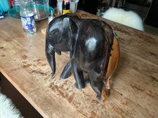 Großer holz elefant - elefant, ebenholz