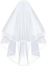 Eleganter Damen Brautschleier Kurz Tüll Hochzeit Junggesellinnenabschied