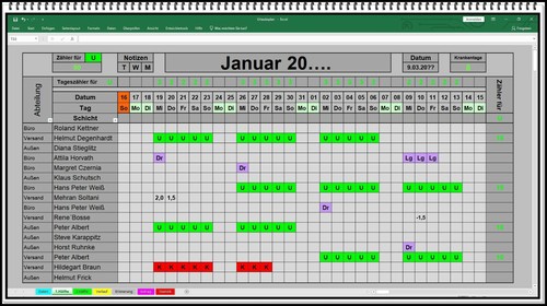 Excel urlaubsplaner 2026 2027 - excel,