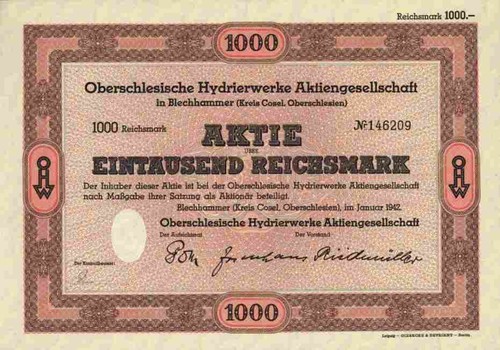 Oberschlesische hydrierwerke - oberschlesische,