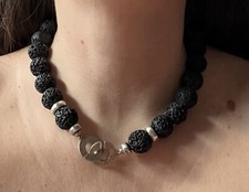 Lava Stein Kette Collier mit