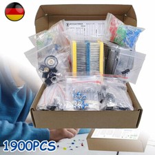 1900x Sortiment Kondensator Elektronisches Bauteil Kit LED Transistor Widerstand