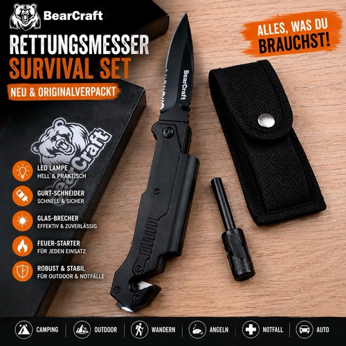 Bearcraft survival klappmesser - bearcraft,