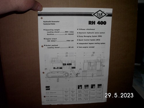 400 mining excavator - o&k, rh