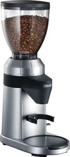 GRAEF elektrische Kaffeemühle CM800 Silber Espressomühle Edelstahl Kegelmahlwerk