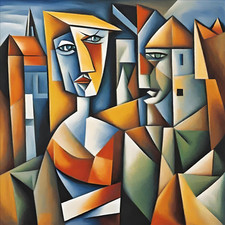 Wandbild Cubismus Pablo