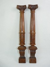 alte Regulator Säulen Kapitelle Schnitzerei für Wanduhr Gründerzeit Ersatz antik