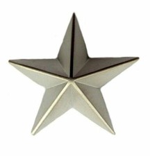 Pin Stern silberfarben