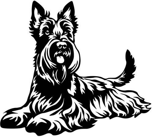 Scottish terrier aufkleber - aufkleber,