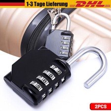4x Zahlenschloss 4 Stellig Vorhängeschloss Wetterfest Schloss Zahlencode Top DHL