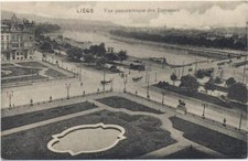 20037083 - Liege, Panorama ueber die Terrassen Belgien um 1910