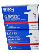 2x Orig. Epson SJIC7(R) Red C33S020405 Tintenpatrone TM-J 7100 TM-J 7600 NEU