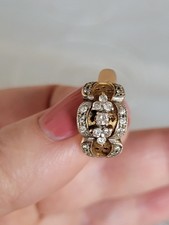 Gold ohrring mit diamant - ,