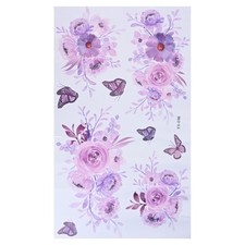 PVC Wandsticker Lila Blumen
