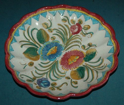 Vintage keramik wandteller - vintage,