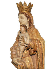 Gotische madonna mit - madonna,