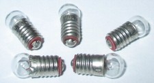 Glühbirne E5.5  3,5 Volt für Krippen-, Puppenhauslampen  5 Stück  NEU