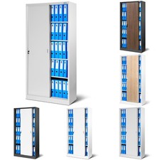 Büroschrank Aktenschrank Metallschrank Schiebetürenschrank Schiebetüren Metall