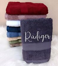 Handtuch mit Namen bestickt Badetuch personalisiert Saunatuch Geburtstag