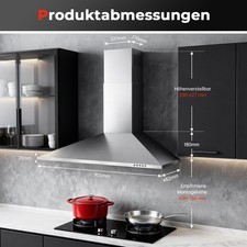 SNDOAS Dunstabzugshaube 90cm