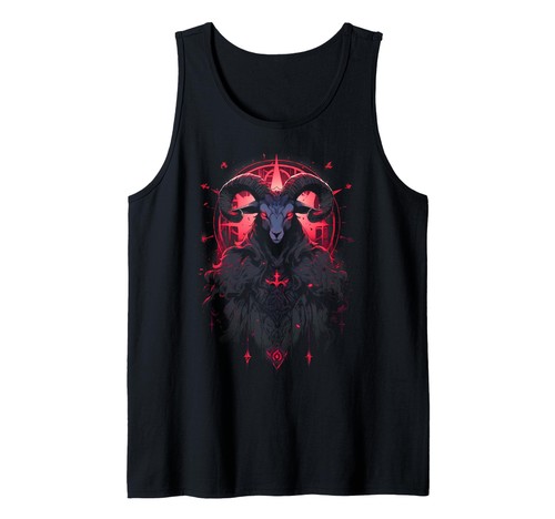 Baphomet tank top gothic - top,