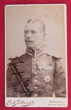 Portraitbild - Offizier - Brustorden - Bruststern -4er Spange -signiert - 1900 -