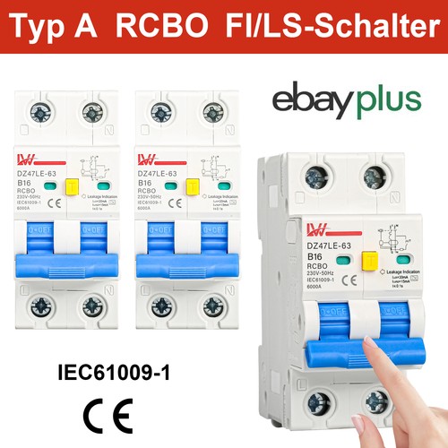 Schutzschalter 2p - fi-schutzschalter,