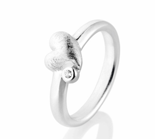 Ring herz mit stein größe - mit,
